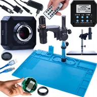 Mikroskopy i lupy - Mikroskop Rosfix MIKROSKOP CYFROWY STABILNY KAMERA UHD 16MP SILIKONOWA MATA ŻELAZNA PODSTAWA - miniaturka - grafika 1