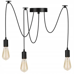 Lampa Wisząca Sufitowa Żyrandol Pająk 3x E27 Loft - Lampy sufitowe - miniaturka - grafika 1