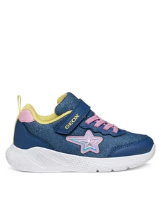 Geox Sneakersy J Sprintye J55FWA 0AS54 C4BE8 D Granatowy - Buty dla dziewczynek - miniaturka - grafika 1