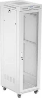 Szafy rack - Szafa Lanberg Szafa instalacyjna Rack stojąca 19" 42U 600x800 szara drzwi perforowane LCD Lanberg flat pack - miniaturka - grafika 1