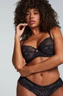 Biustonosze - Hunkemöller Biustonosz nieusztywniany z fiszbinami Sophia Czarny - miniaturka - grafika 1