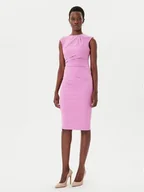 Sukienki - Rinascimento Sukienka koktajlowa CFC0125332003 Różowy Slim Fit - miniaturka - grafika 1
