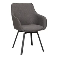 Krzesła - Szare krzesło obrotowe 2 szt. Alison - Rowico - miniaturka - grafika 1