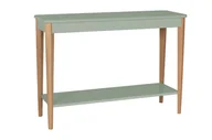 Konsole i sekretarzyki - Konsola Jesionowa ASHME 105x35cm - Szałwiowy - miniaturka - grafika 1