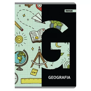 Zeszyt tematyczny, geografia w formacie A5, 60 kartek w kratkę, metalizowany - Zeszyty szkolne - miniaturka - grafika 1