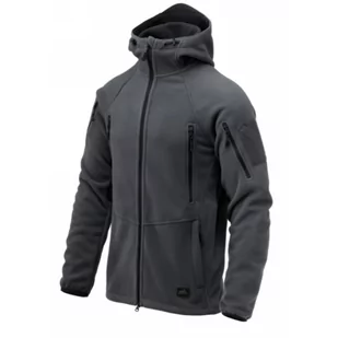 Bluza Helikon-Tex Patriot Mk 2 - Hybrid Fleece - Shadow Grey / Czarna - Odzież taktyczna i umundurowanie - miniaturka - grafika 1