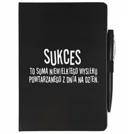 Zeszyty szkolne - NOTES A5 + DŁUGOPIS MOTYWUJĄCE CYTATY ZESZYT WZ - miniaturka - grafika 1