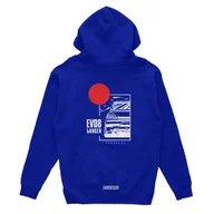 Odzież do sportów motorowych - Bluza z kapturem Mitsubishi Lancer Evo 8 niebieska-3XL - miniaturka - grafika 1