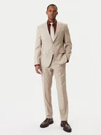 Garnitury - BOSS Garnitur Huge 50557273 Beżowy Regular Fit - miniaturka - grafika 1