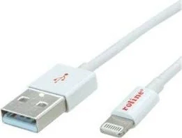 Kabel USB Roline USB-A - 1 m Biały JAB-2081282 - Kable USB - miniaturka - grafika 1