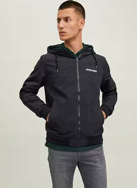 JACK & JONES MĘSKA KURTKA NA ZAMEK Z LOGO KLASYK XXL 17BA