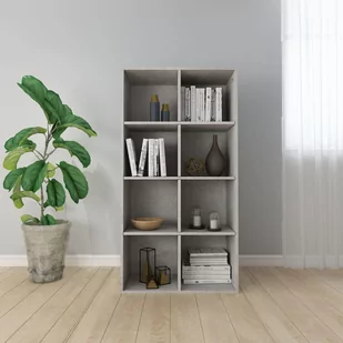 vidaXL vidaXL Regał na książki/szafka, betonowy szary, 66x30x130 cm - Regały - miniaturka - grafika 1