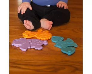 Fat Brain Toy Chrupiące zwierzątka Animal Crackers - Grzechotki dla dzieci - miniaturka - grafika 1