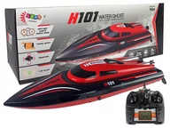 Zabawki zdalnie sterowane - LEANToys Łódź Motorówka Zdalnie Sterowana H101 Czerwona 1:48 2.4G 35 km/h 9255 - miniaturka - grafika 1