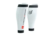 Pozostały sprzęt i akcesoria do ćwiczeń - COMPRESSPORT Opaski kompresyjne na łydki R2V3 white - miniaturka - grafika 1