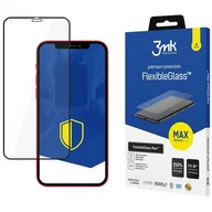 Szkła hartowane na telefon - 3mk Szkło Flexible Glass Max 7H do Apple iPhone 12 12 Pro 6.1 Black 8683X1 - miniaturka - grafika 1