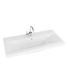Umywalki - Lavita Kalifornia Umywalka meblowa 82x39 cm biała 5908211495217 - miniaturka - grafika 1