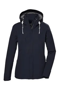 killtec KOS 61 WMN JCKT, damska kurtka funkcyjna, wodoszczelna, kurtka outdoorowa z odpinanym kapturem, ciemnoniebieska, 40, 42858-000 - Kurtki damskie - miniaturka - grafika 1
