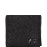 Portfele - Armani Exchange Skórzany portfel BIFOLD COIN PO - miniaturka - grafika 1