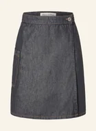 Spódnice - Marc O'polo Spódnica Jeansowa Z Lnem beige - miniaturka - grafika 1