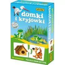 Adamigo Puzzle Eduk. - D omki i Kryjówki WGADME0UC009558 - Puzzle - miniaturka - grafika 1