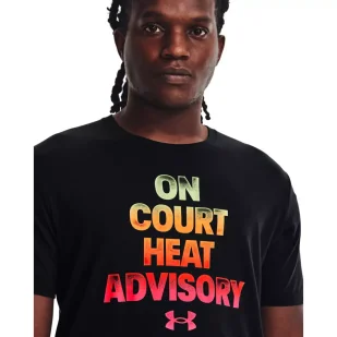 Koszulka męska Under Armour BASKETBALL HEAT ADVISORY SS - Koszulki sportowe męskie - miniaturka - grafika 3