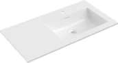 Umywalki - Mexen Otis umywalka wpuszczana w blat prawa 91 x 46,5 cm, biała połysk - 25189000P - miniaturka - grafika 1