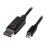 Kable komputerowe i do monitorów - PremiumCord KPORT7-01 kabel DisplayPort 1 m Mini DisplayPort Czarny KPORT7-01 - miniaturka - grafika 1