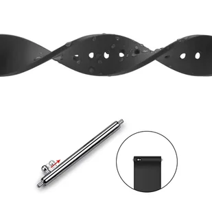 Pasek uniwersalny Alogy Strap z klamrą na smartwatch zegarek 18mm czarny - Akcesoria do smartwatchy - miniaturka - grafika 6