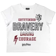 Koszulki dla dziewczynek - Popgear Koszulka dziewczęca Harry Potter, biały, 15 Lat - miniaturka - grafika 1