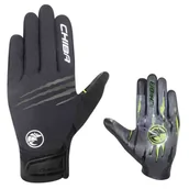 Rękawiczki rowerowe - Rękawiczki rowerowe Chiba Downhill Youth czarne rozm. XS/S - miniaturka - grafika 1