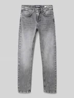 Spodnie i spodenki dla chłopców - Jeansy z efektem znoszenia model ‘GUARD’ - miniaturka - grafika 1