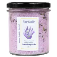 Kosmetyki do kąpieli - Your Candle - Naturalna sól do kąpieli z olejkami eterycznymi Lawendowy relaks 350 g - miniaturka - grafika 1