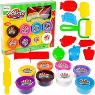 Masy plastyczne - Masa Plastyczna Ciastolina 8 Kubeczków + Akcesoria - miniaturka - grafika 1