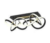 Lampy sufitowe - Wofi 9134-204 - LED Ściemnialny żyrandol natynkowy INDIGO LED/64W/230V czarny/złoty - miniaturka - grafika 1
