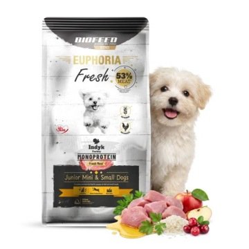 BIOFEED Euphoria Fresh Junior Mini & Small Monoprotein Indyk - sucha karma dla psa - 2kg