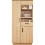 Kredensy - Kredens SN3 Santiago Meblar Dąb Biszkoptowy / Biały Lux - miniaturka - grafika 1