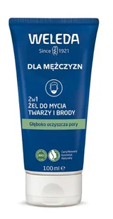 Weleda For Men Odświeżający Żel do Mycia Twarzy i Brody 2w1 100ml - Żele do mycia twarzy - miniaturka - grafika 1