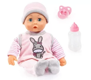 BAYER, zabawka edukacyjna Sweet Baby różowa 38 cm - Lalki dla dziewczynek - miniaturka - grafika 1