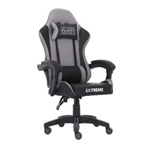 Fotel Gamingowy Krzesło gracza Spyder Grey - Fotele gamingowe - miniaturka - grafika 1