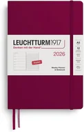 Kalendarze - KALENDARZ TYGODNIOWY Z NOTATNIKIEM LEUCHTTURM1917 MEDIUM (A5) 2026 PORT RED (BORDOWY) - miniaturka - grafika 1