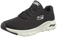 Trampki damskie - Skechers Damskie trampki Arch Fit Big Appeal, Czarna siatka biała wykończenie, 38.5 EU - miniaturka - grafika 1