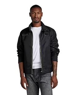 G-STAR RAW Męska kurtka Harrington, czarna (dk Black C143-6484), M, Czarny (Dk Black C143-6484), M - Kurtki męskie - miniaturka - grafika 1