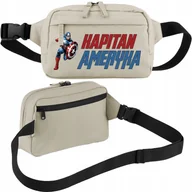 Nerki - NERKA SASZETKA BIODROWA BEŻOWA KAPITAN AMERYKA SPORT MARVEL BOHATEROWIE WZ - miniaturka - grafika 1