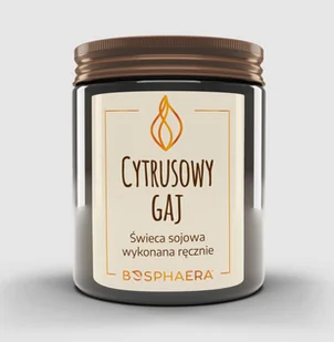 Sojowa świeca zapachowa - Cytrusowy Gaj - 190g - Bosphaera - Świece - miniaturka - grafika 1