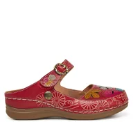 Klapki i japonki damskie - Klapki Laura Vita Biscuit 13 Czerwony - miniaturka - grafika 1