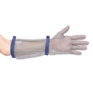 Rękawice robocze - Rękawica kolczugowa z rękawem 45 cm Srebrny M - miniaturka - grafika 1