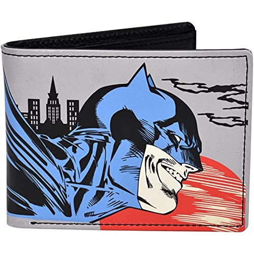 Concept One DC Comics Batman składany portfel w dekoracyjnym blaszanym etui, wielokolorowy