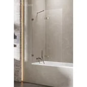 Parawany nawannowe - New Trendy EXK-3530 PARAWAN NAWANNOWY AVEXA GUNMETAL BRUSHED P 140x150 CZYSTE 6mm ACTIVE SHIELD - miniaturka - grafika 1