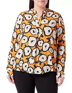 Bluzki damskie - Seidensticker Damska bluzka o regularnym kroju z długim rękawem, pomarańczowa, 48, pomarańczowy, 48 - miniaturka - grafika 1